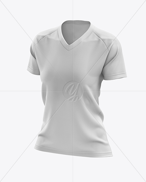 Women’s MTB Trail Jersey mockup (Half Side View)