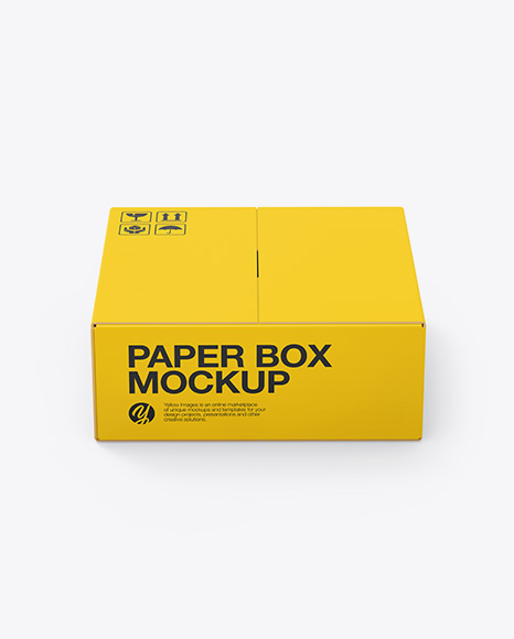 Paper Box Mockup - Rectangle box mockup