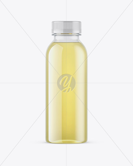 Clear PET Grape Juice Bottle Mockup