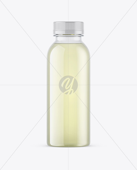 Clear PET Lemonade Bottle Mockup