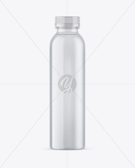 Clear PET Water Bottle Mockup