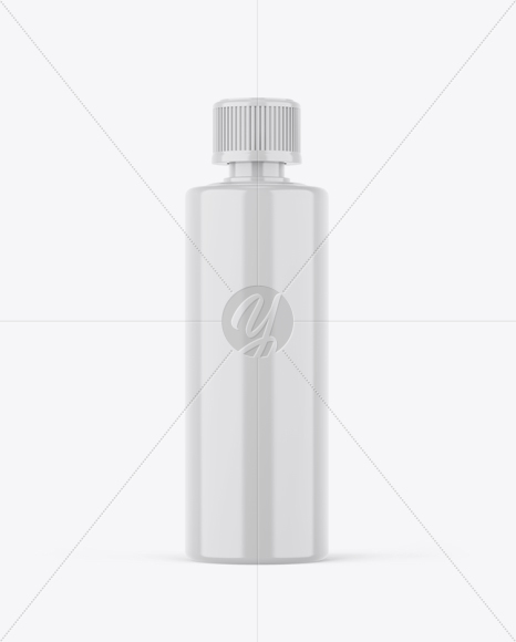 Glossy Plastic Bottle Mockup