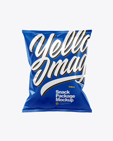 Glossy Snack Package Mockup