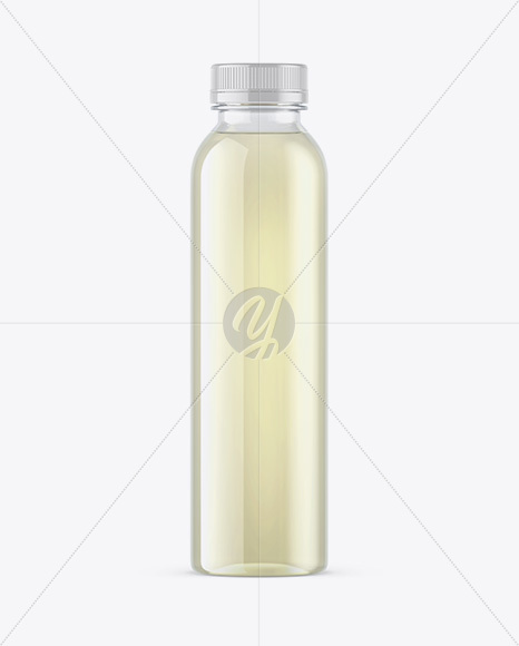 Clear PET Lemonade Bottle Mockup