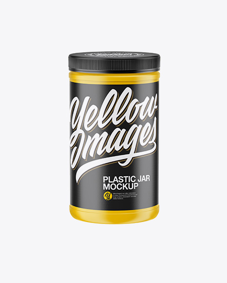 Matte Plastic Jar Mockup