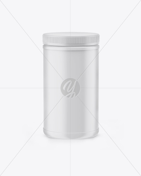 Matte Plastic Jar Mockup