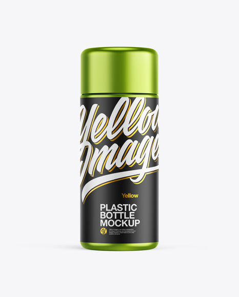 Metallic Sport Bottle Mockup