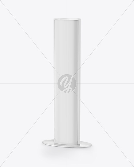 Advertising Stand Mockup - Half Side View