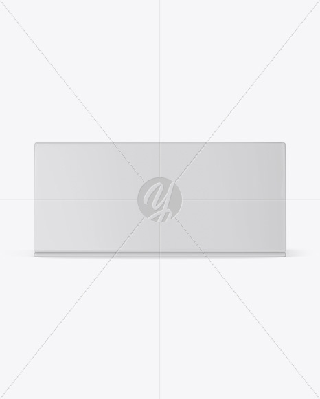 Paper Box Mockup - Front View