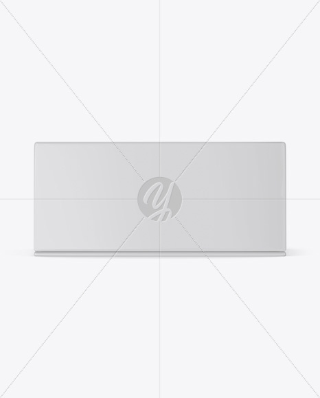 Paper Box Mockup - Front View