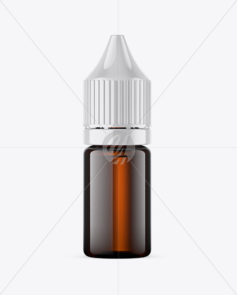 10ml Amber Glass Dropper Bottle Mockup