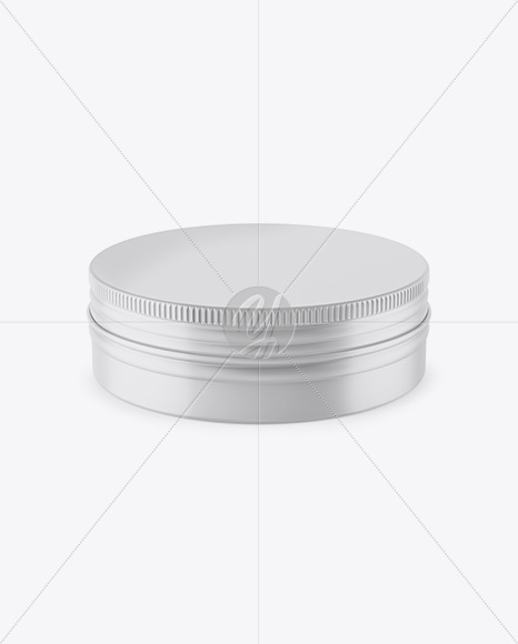 Matte Round Tin Box Mockup