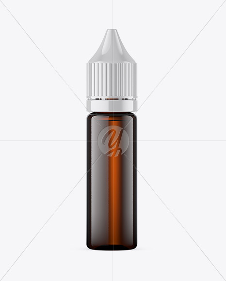 15ml Amber Glass Dropper Bottle Mockup