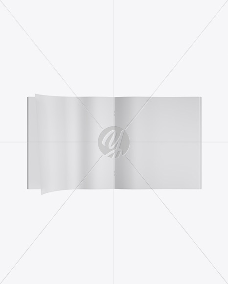 Opened Magazine Mockup