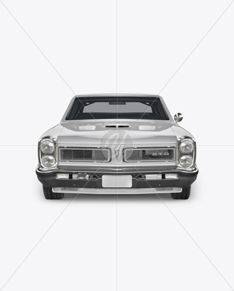 Muscle Car Mockup - Front View