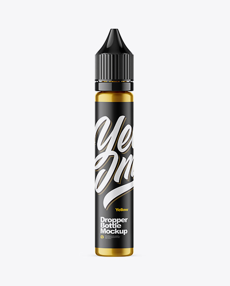 30ml Metallic Dropper Bottle Mockup