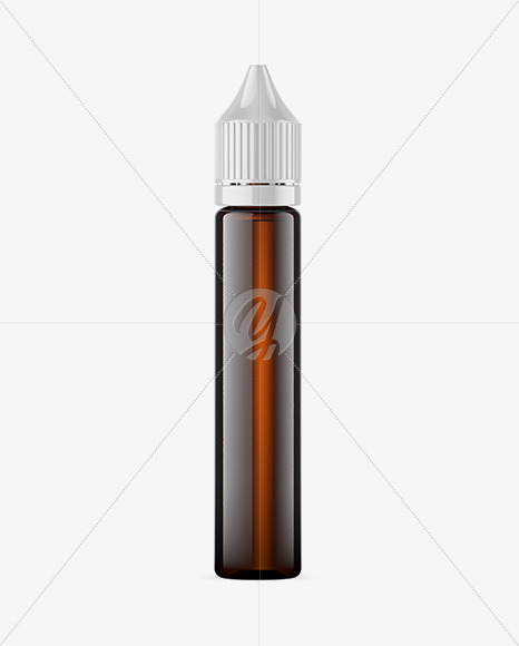 30ml Amber Glass Dropper Bottle Mockup