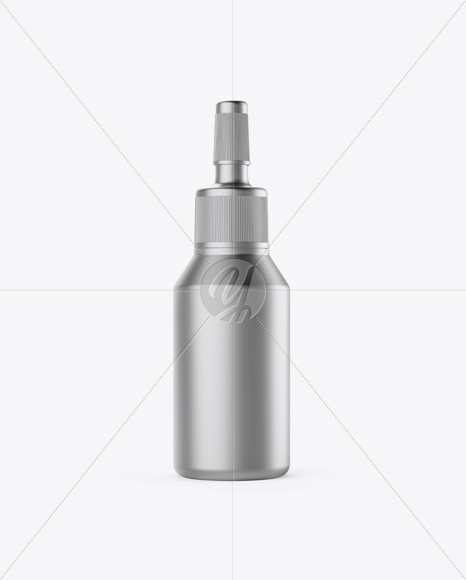 Metallized Ampule Bottle Mockup