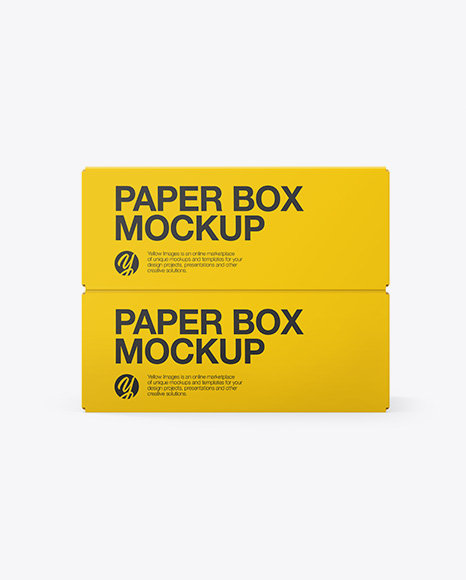 Two Paper Boxes Mockup