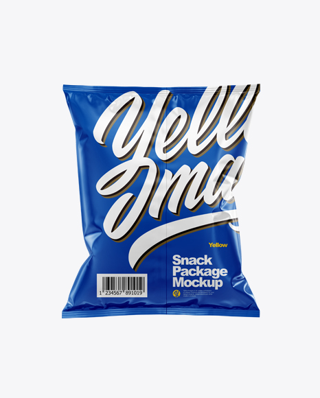 Glossy Snack Package Mockup