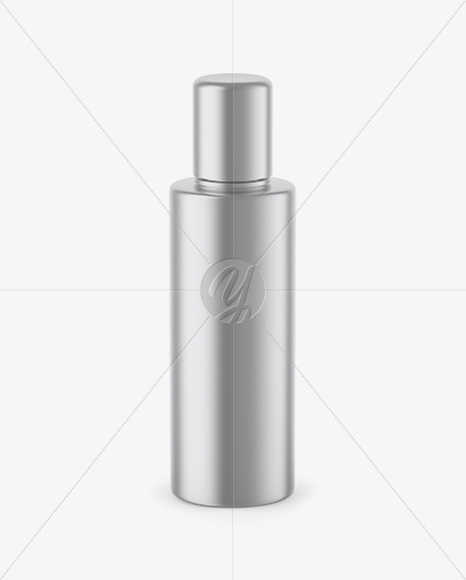 Matte Metallic Cosmetic Bottle Mockup