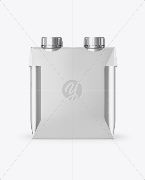 Metallic 4-Pack Paper Carrier Mockup