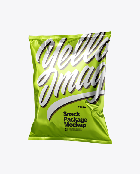 Metallic Snack Package Mockup