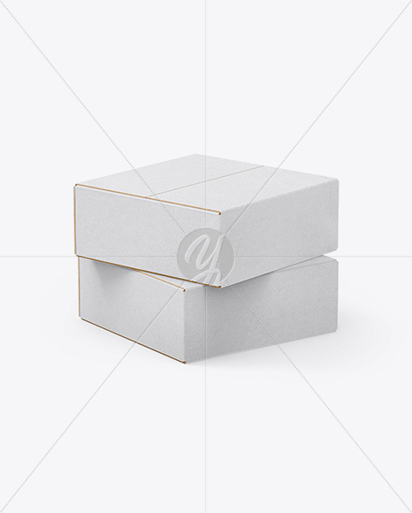 Two Kraft Boxes Mockup