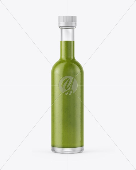 Bottle w/Condensation in Shrink Sleeve Mockup