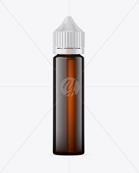 60ml Amber Glass Dropper Bottle Mockup