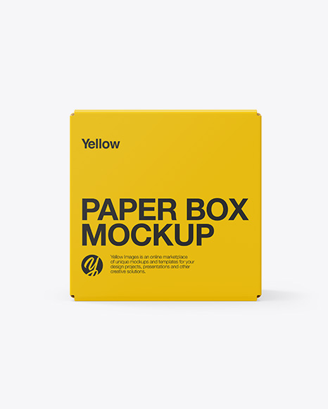 Paper Box Mockup