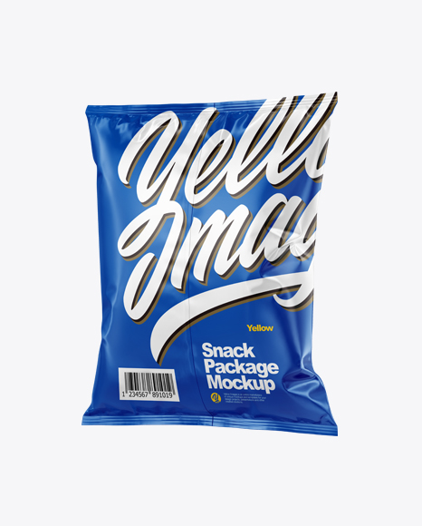 Glossy Snack Package Mockup