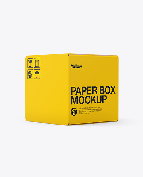 Paper Box Mockup