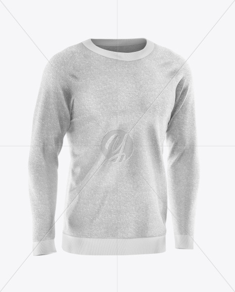 Men’s Melange Sweatshirt Mockup