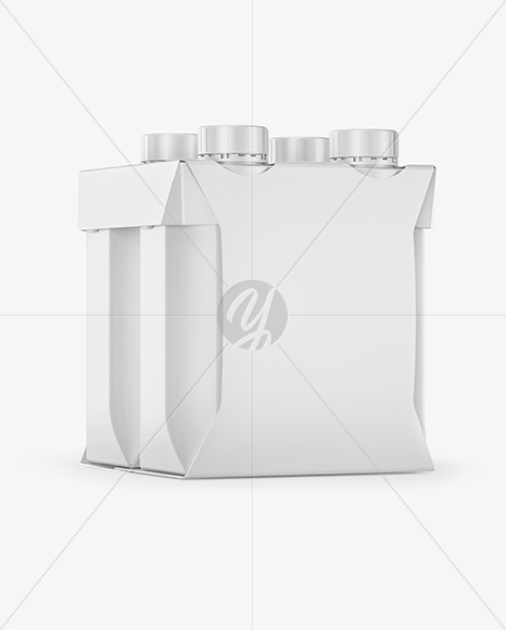 Matte 4-Pack Paper Carrier Mockup