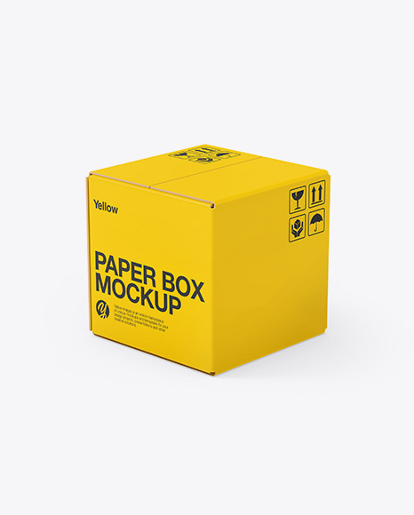 Paper Box Mockup - Rectangle box mockup