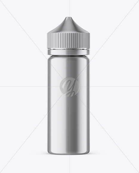 120ml Metallic Dropper Bottle Mockup