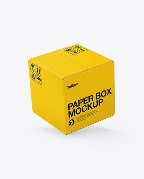 Paper Box Mockup - Rectangle box mockup