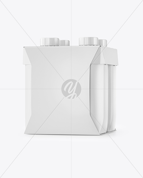 Matte 4-Pack Paper Carrier Mockup