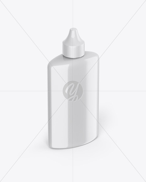 Glossy Bottle Mockup