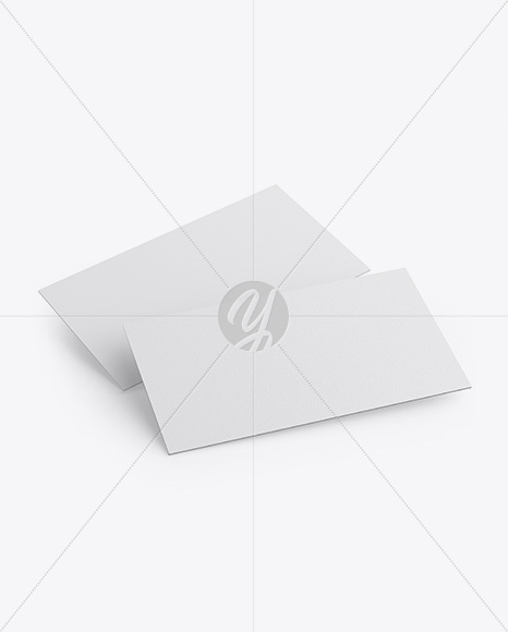 Two Textured Business Cards Mockup