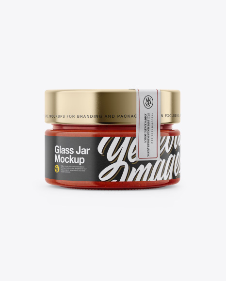 Glass Jar with Label Mockup - Small+Glass+Jar+Label+Mockups+By+Gfxfoundry+On+Envato+Elements