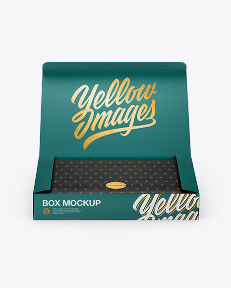 Opened Matte Box Mockup - Matte+Opened+Box+Mockup
