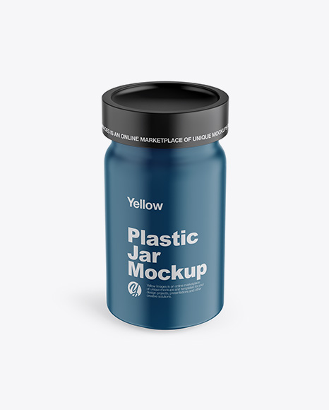 Matte Plastic Jar Mockup