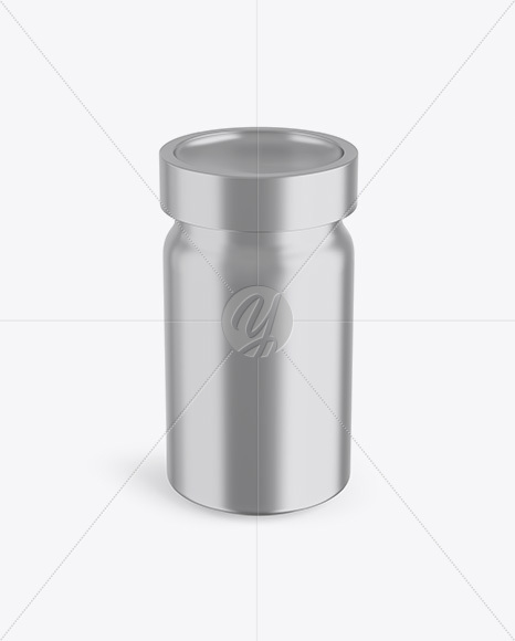 Metallized Plastic Jar Mockup Metallized Plastic Jar Mockup
