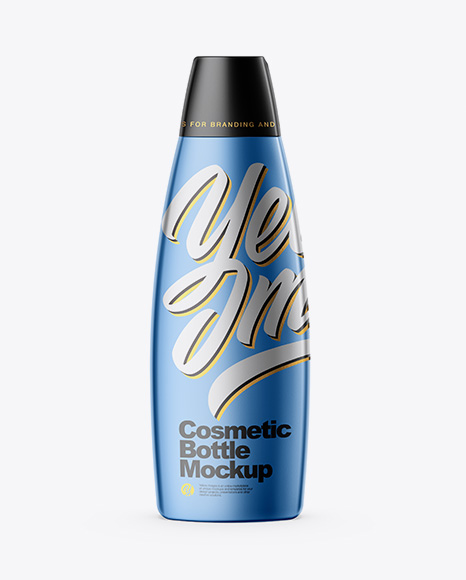 Cosmetic Metallic Bottle Mockup