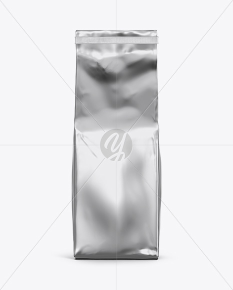 Metallic Coffee Bag Mockup