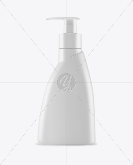 Plastic Bottle with Pump Mockup Plastic Bottle with Pump Mockup