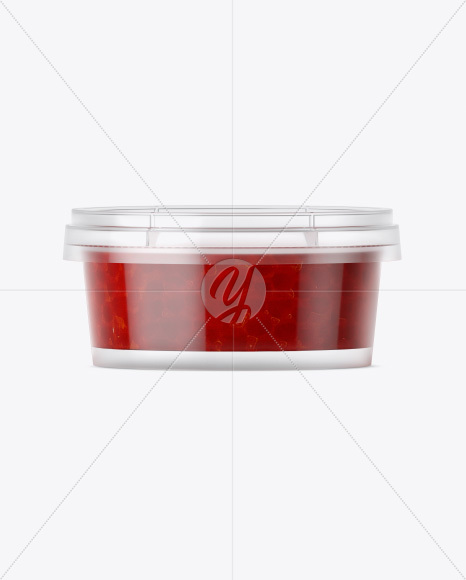 Container with Caviar Mockup