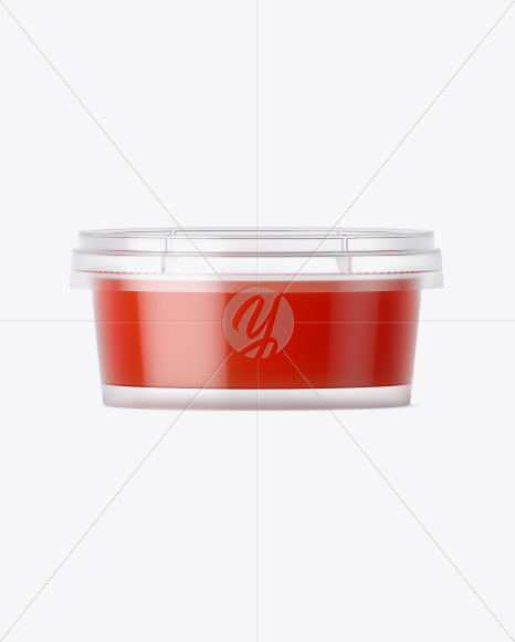 Container with Jam Mockup